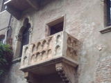 Julias Balkon (aus Romeo und Julia) in Verona (Italien)