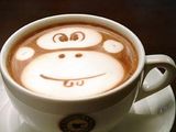 affe im kaffee