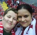 Jens und ich im Stadion